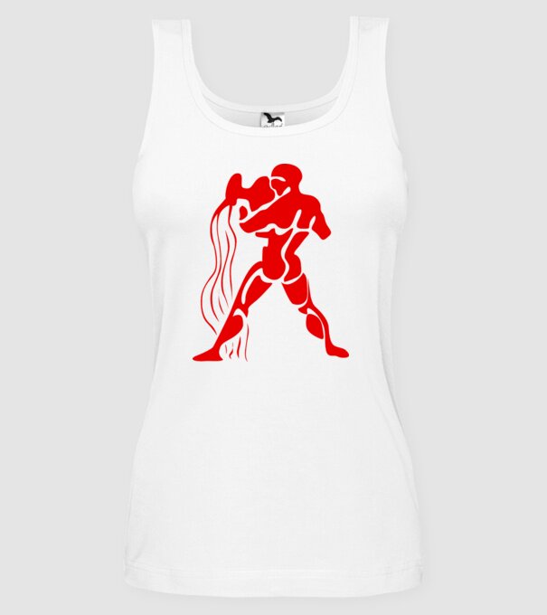 Aquarius Horoscope model alb pe tricou