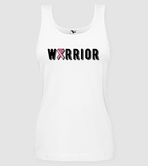 Warrior model alb pe tricou