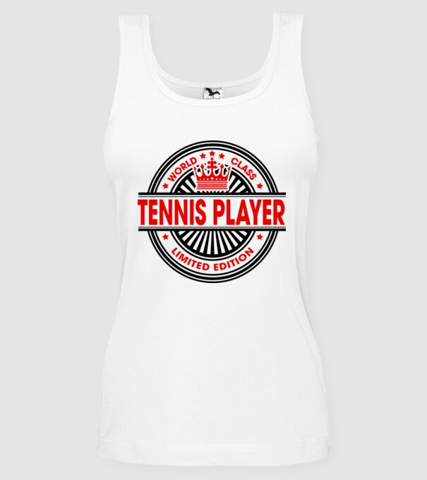 World class JUCĂTOR TENIS model alb pe tricou