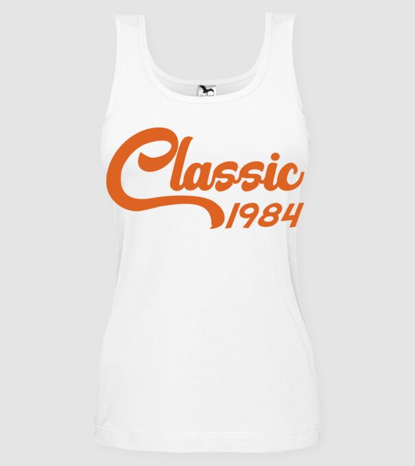 1984 Classic model alb pe tricou