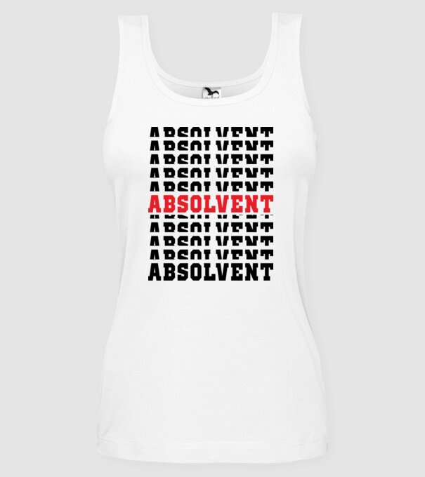 absolvent 2022 model alb pe tricou