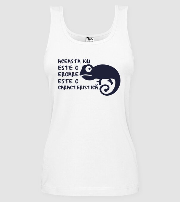 Aceasta nu este o eroare, este o caracteristică model alb pe tricou