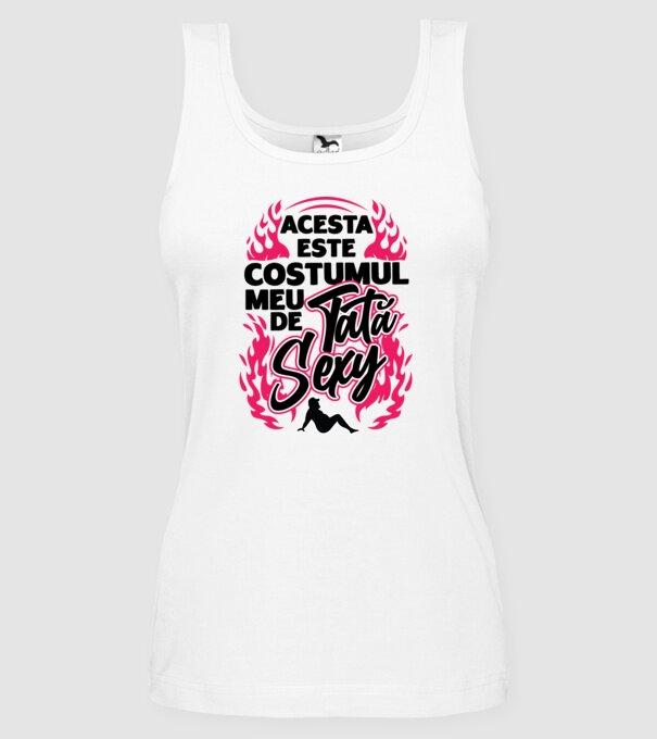 Acesta este costumul meu de tată sexy model alb pe tricou