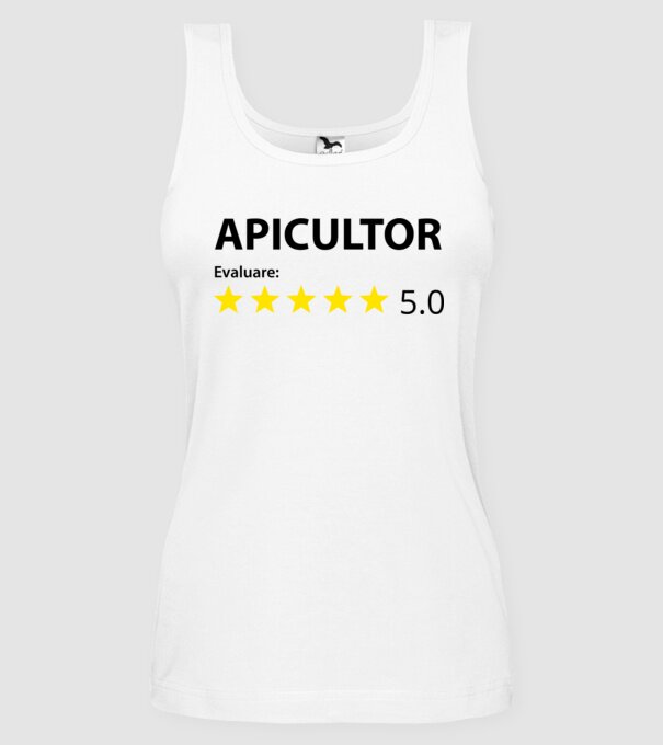 Evaluare :APICULTOR model alb pe tricou