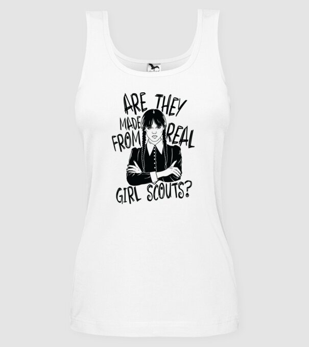 Are the made from real girl scouts model alb pe tricou