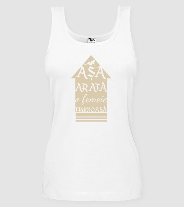 așa arată o femeie frumoasă model alb pe tricou