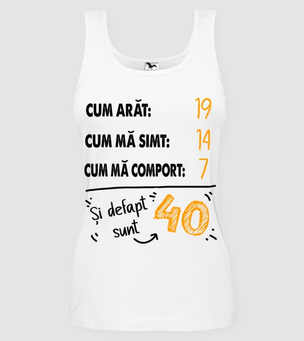 Aspect, senzație, comportament 40 Alb model alb pe tricou