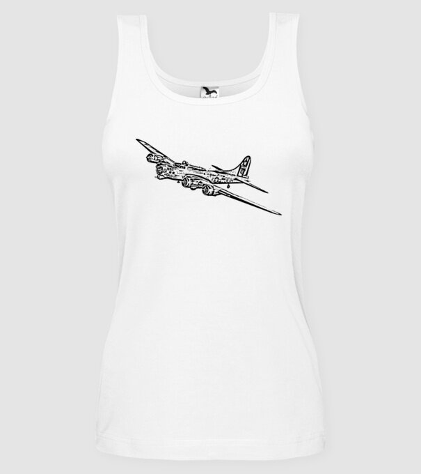 Avioane model alb pe tricou