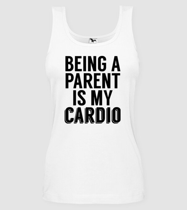 Being a parent model alb pe tricou