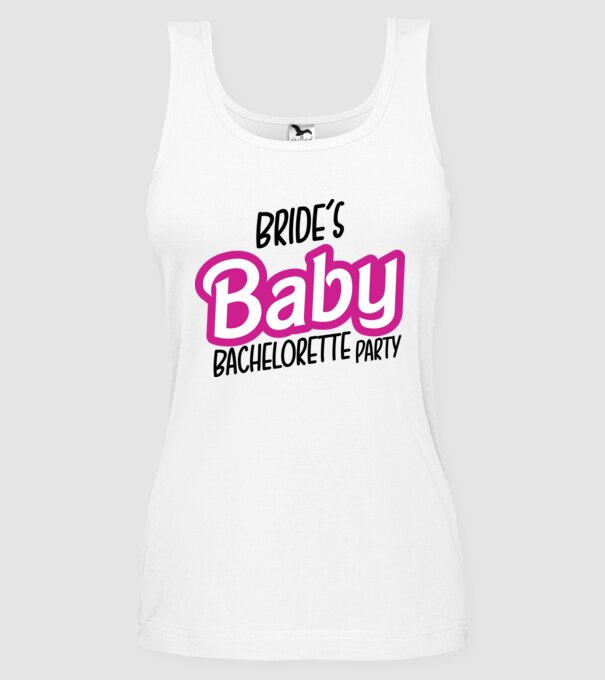 Bride Barbies baby model alb pe tricou