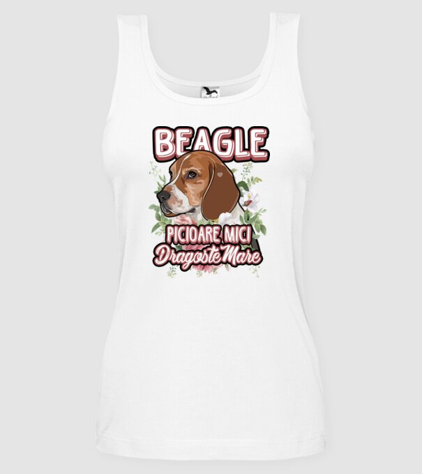 Bulldog francez picioare mici dragoste mare model alb pe tricou