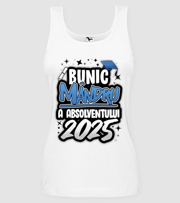 Bunic MÂNDRU a absolventului model alb pe tricou