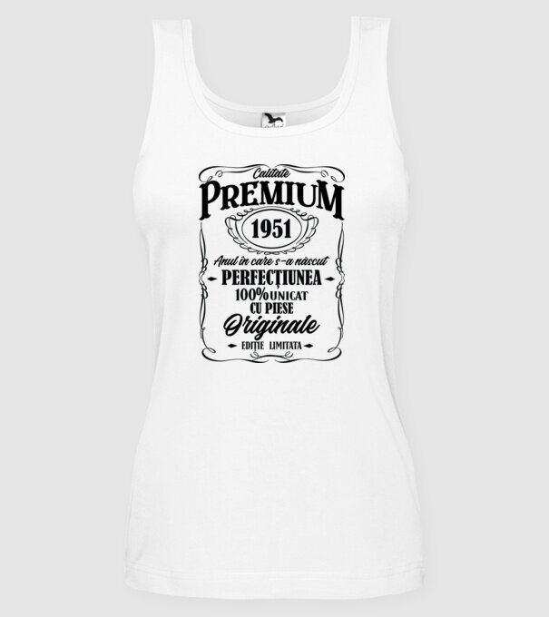 calitate premium -1951 - anul în care s-a născut - perfecțiunea - 100% unicat, cu piese originale, ediție limitată model alb pe tricou