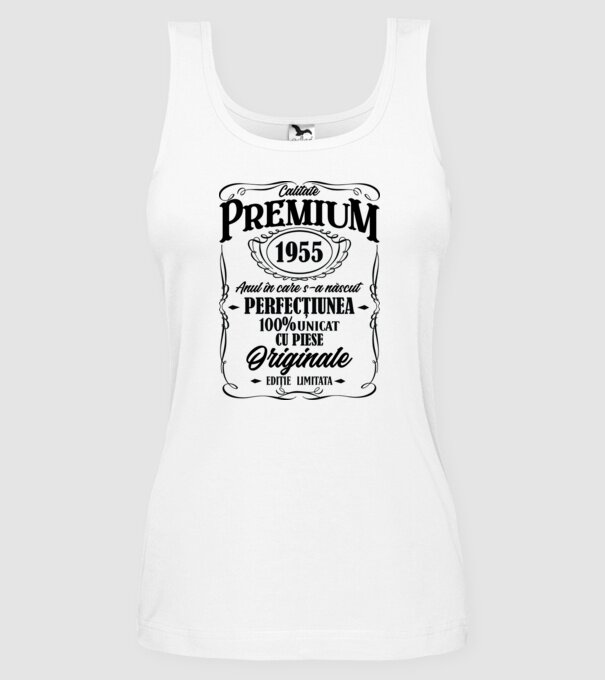calitate premium -1955 - anul în care s-a născut - perfecțiunea - 100% unicat, cu piese originale, ediție limitată model alb pe tricou