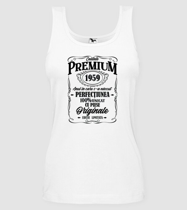calitate premium -1959 - anul în care s-a născut - perfecțiunea - 100% unicat, cu piese originale, ediție limitată model alb pe tricou