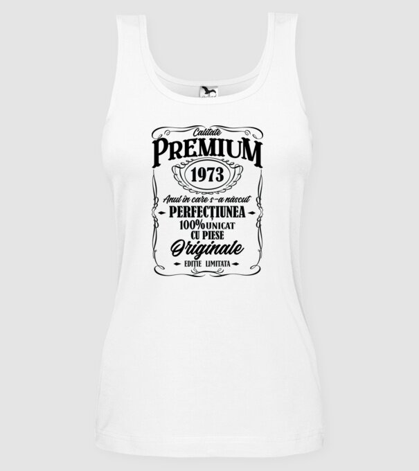 calitate premium -1973 - anul în care s-a născut - perfecțiunea - 100% unicat, cu piese originale, ediție limitată model alb pe tricou