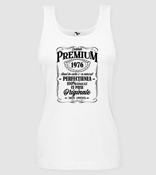 calitate premium -1976 - anul în care s-a născut - perfecțiunea - 100% unicat, cu piese originale, ediție limitată model alb pe tricou
