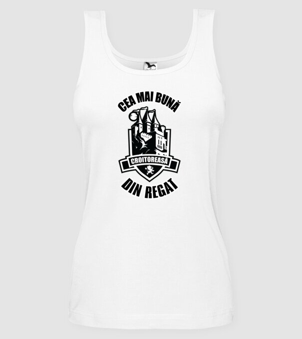 Cea mai bună croitoreasă din regat model alb pe tricou
