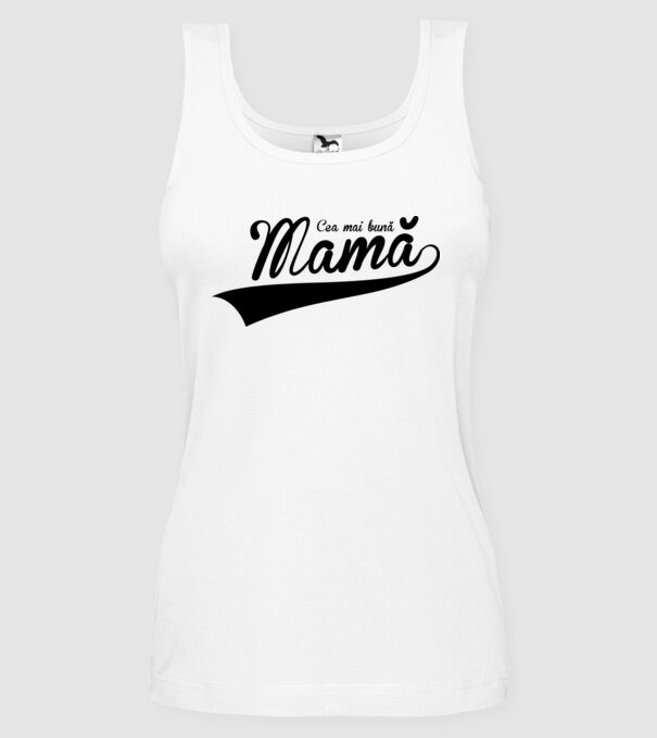 Cea mai bună mamă model alb pe tricou