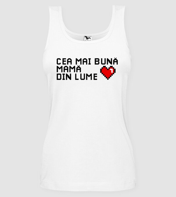 cea mai bună mamă din lume model alb pe tricou