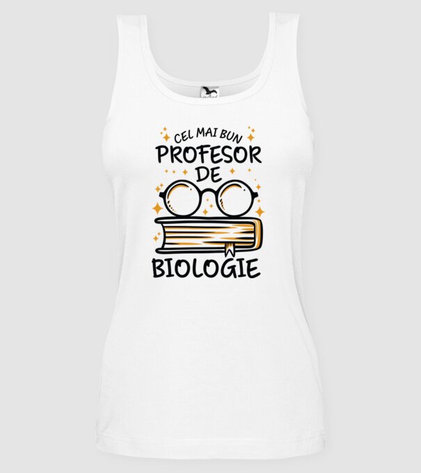 Cel mai profesor biologie model alb pe tricou