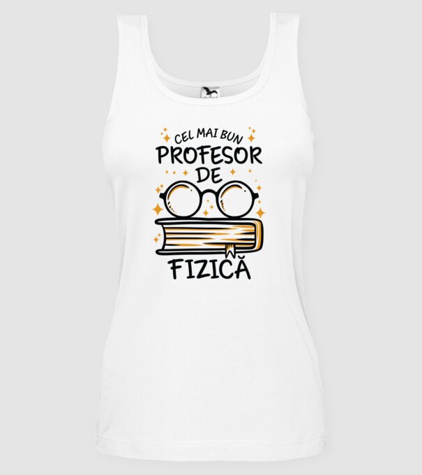 Cel mai profesor fizică model alb pe tricou