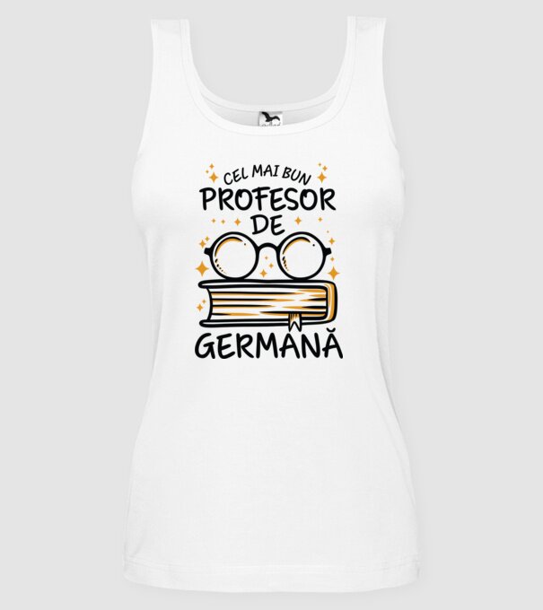 Cel mai profesor germană model alb pe tricou