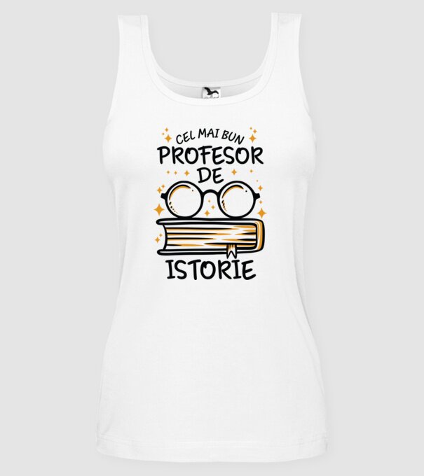Cel mai profesor istorie model alb pe tricou