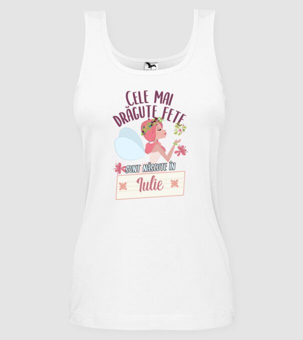 Cele mai drăguțe fete sunt născute în iulie. model alb pe tricou