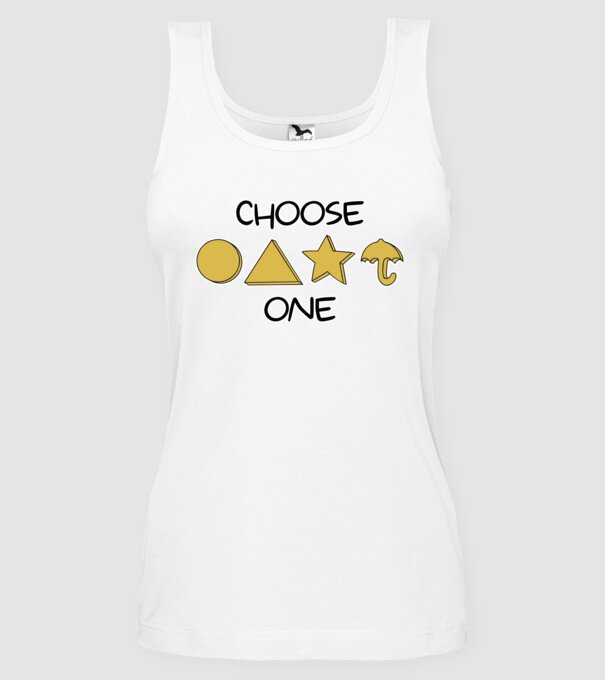 choose one squid game model alb pe tricou