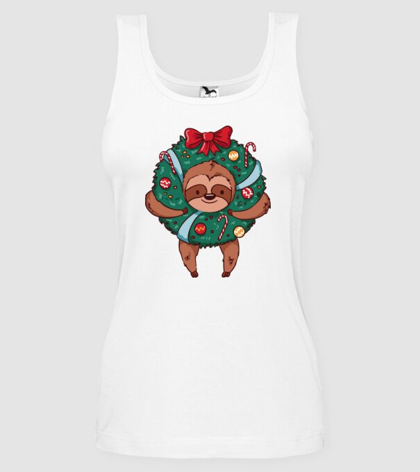 Christmas model alb pe tricou