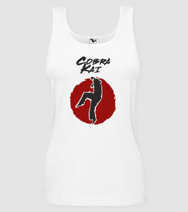 cobra kai larusso model alb pe tricou