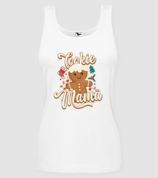 Cookie mamă model alb pe tricou