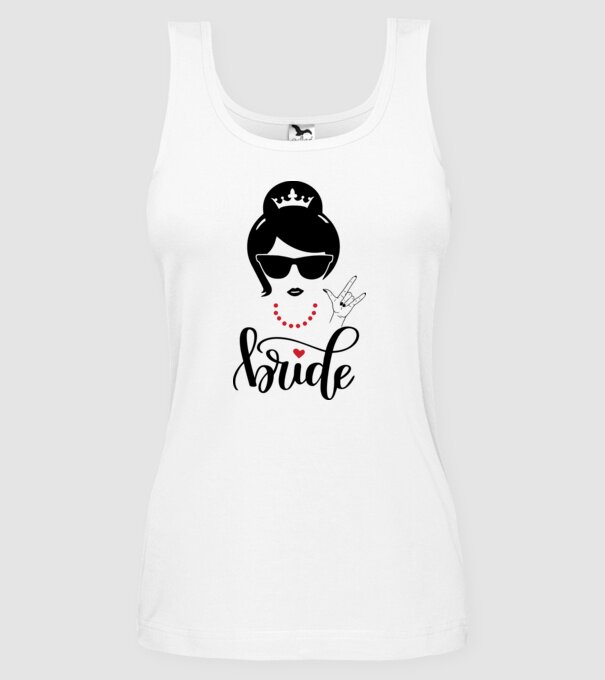Cool Bride model alb pe tricou
