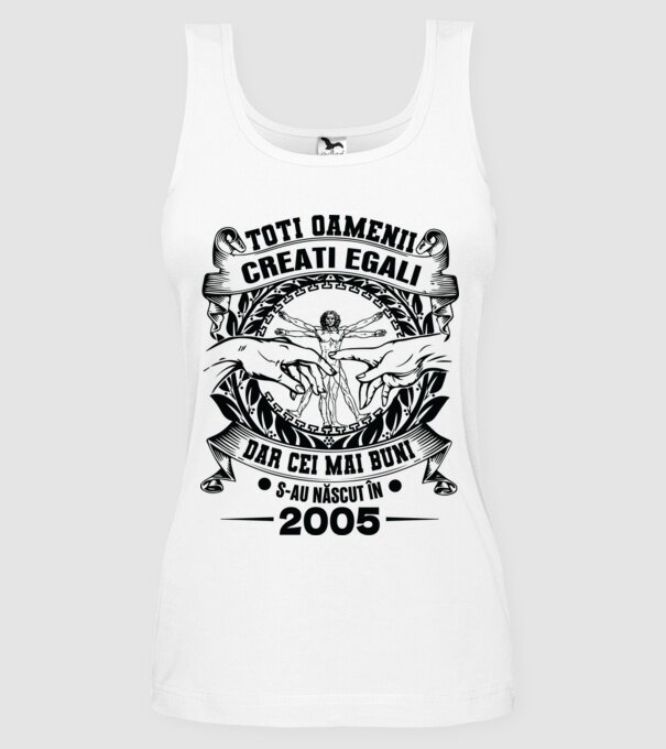 Da Vinci 20 2005 model alb pe tricou