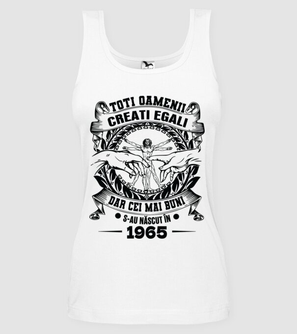 Da Vinci 60 1965 model alb pe tricou