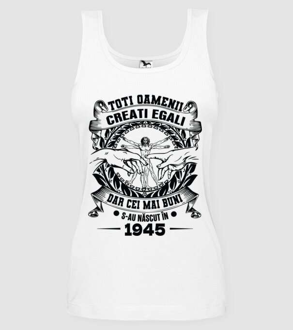 Da Vinci 80 1945 model alb pe tricou