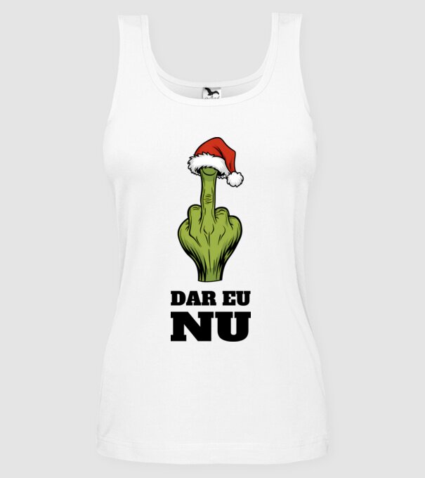 Dar eu NU alb model alb pe tricou