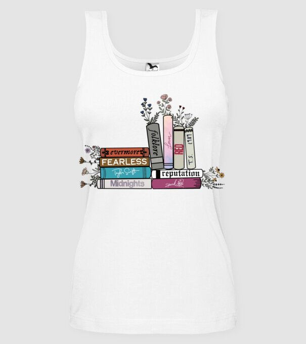 Eras tour books color 2 model alb pe tricou