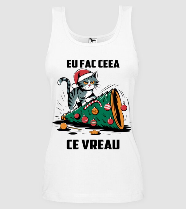 Eu fac ceea ce vreau Alb model alb pe tricou