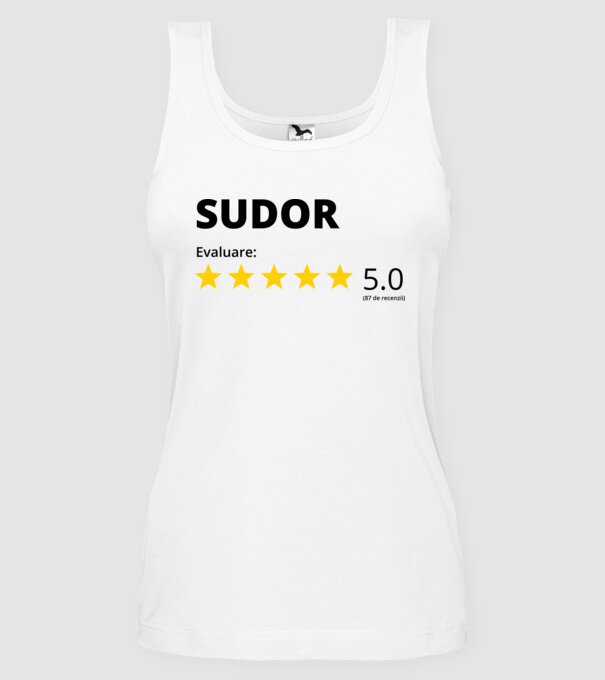 Evaluare - SUDOR model alb pe tricou
