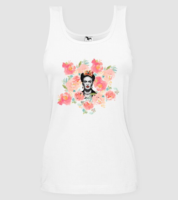 Frida Kahlo 2 model alb pe tricou