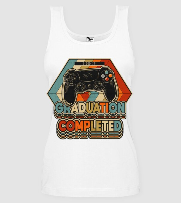 Graduation Completed model alb pe tricou