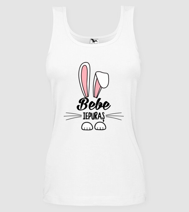 iepuraș bebe model alb pe tricou