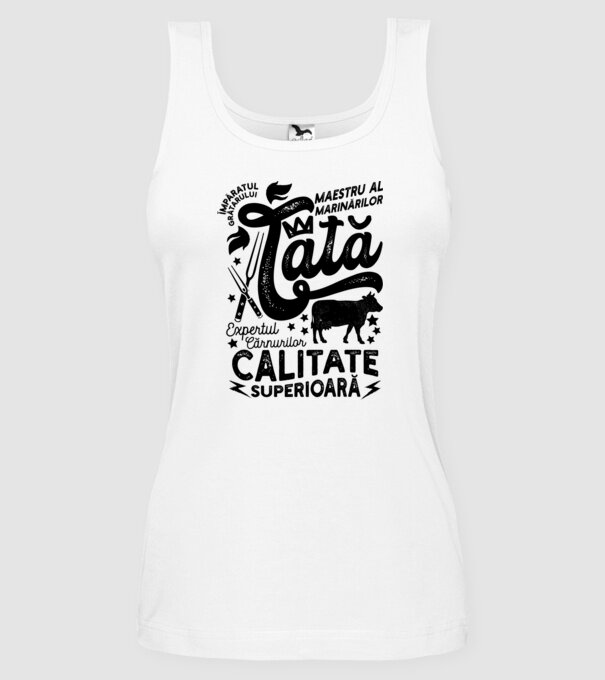 Împăratul grătarului, maestru al marinărilor, expertul cărnurilor - tată - Calitate superioară model alb pe tricou