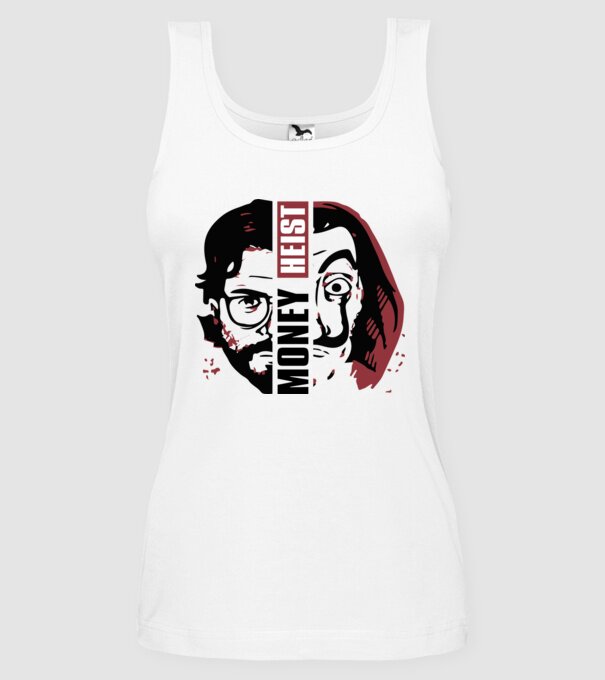 money heist professor model alb pe tricou