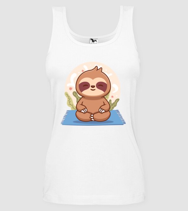 Namaste model alb pe tricou