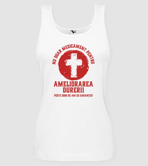 Nu doar medicament pentru ameliorarea durerii, peste 2000 de ani de garanție! model alb pe tricou
