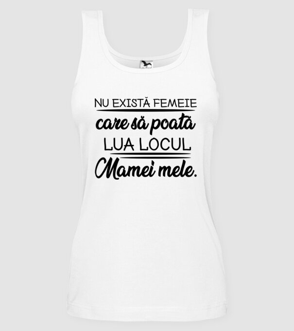 Nu exista femeie model alb pe tricou