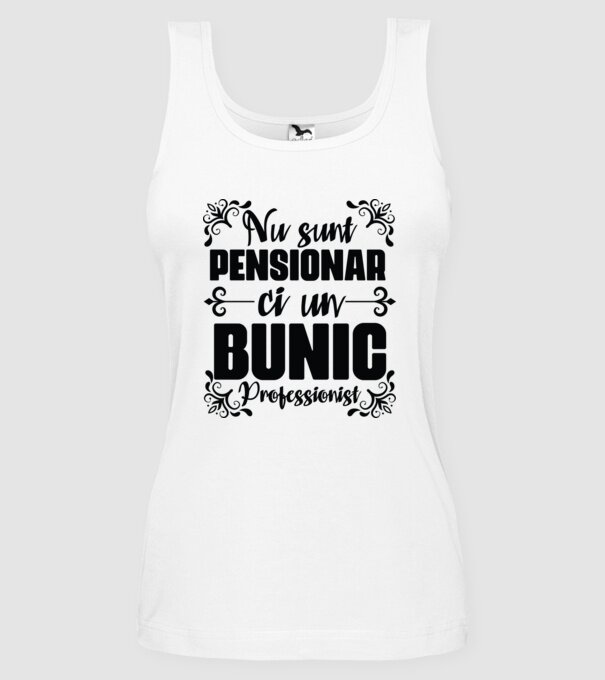 Nu sunt_pensionar, ci un bunic profesionist model alb pe tricou